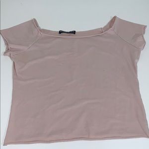 Brandy Melville off the shoulder crop top